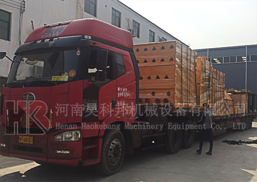 發往韓國玉米烘干機