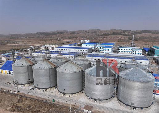 內蒙古赤峰10座萬噸鋼板倉